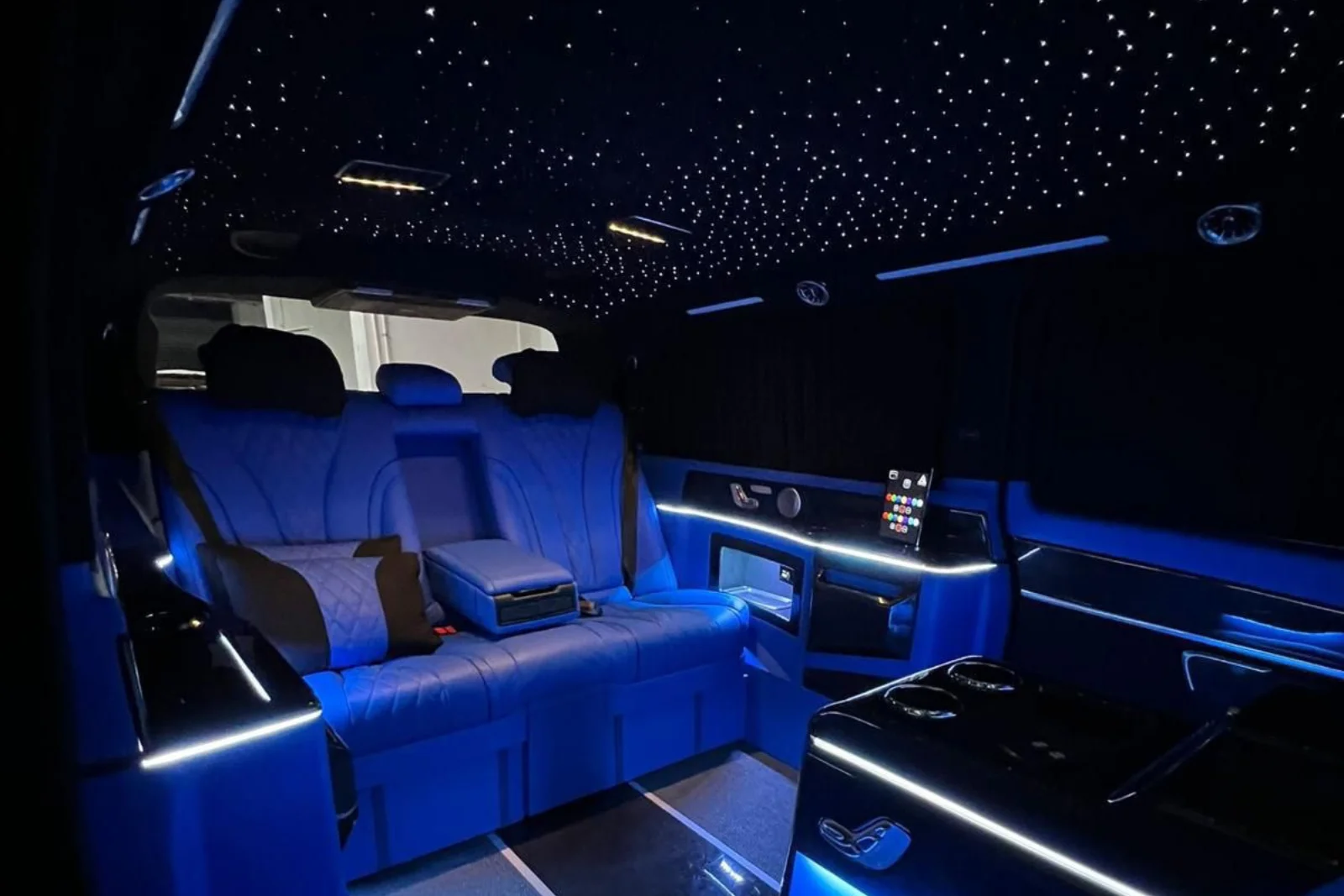 Mercedes Benz Senzati Jet Class blue interior ASC