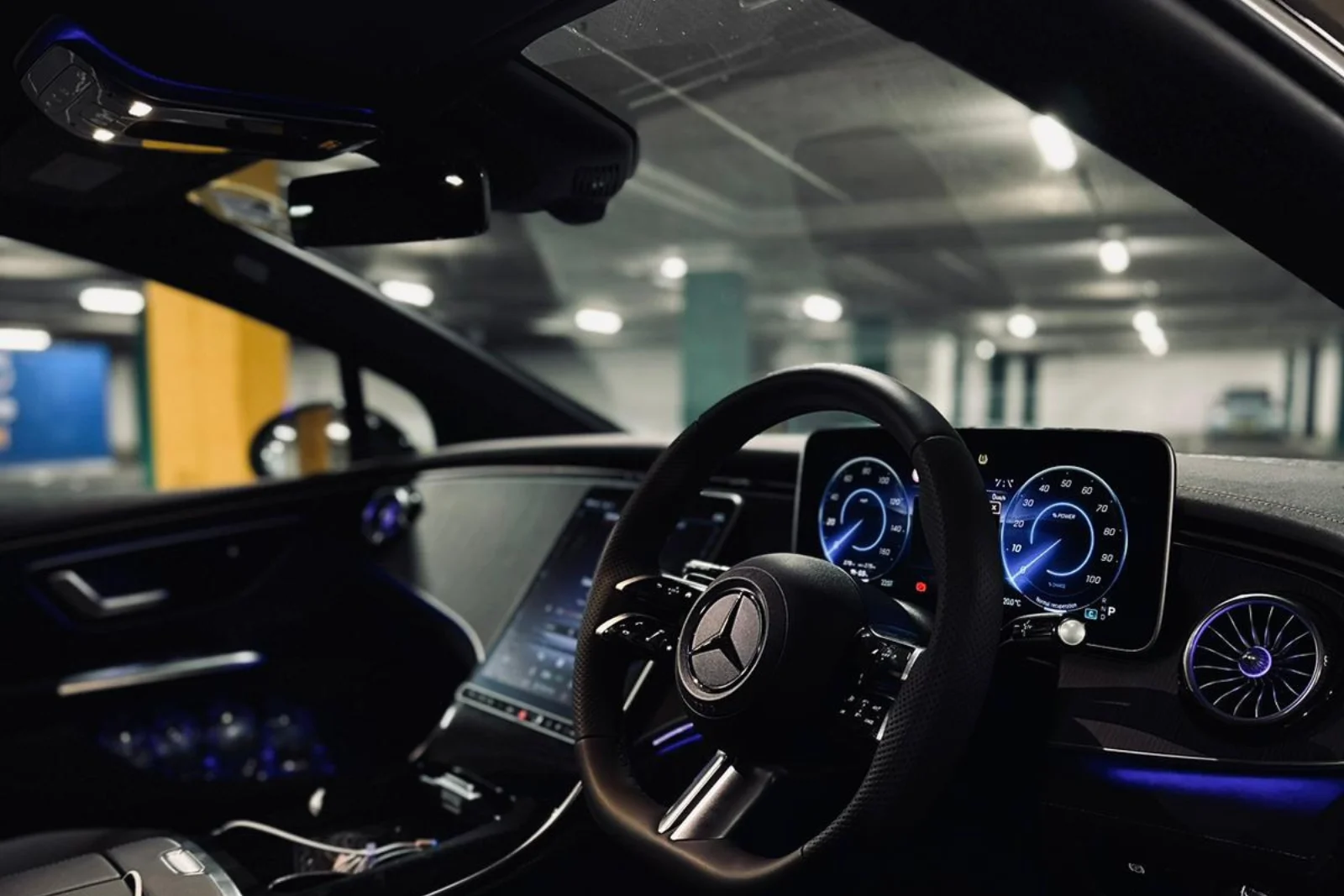 Mercedes EQE interior AllStarsChauffeur